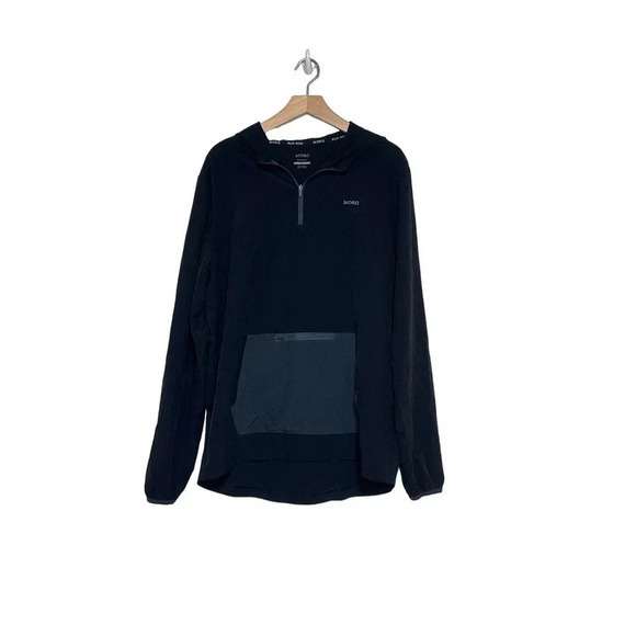 Skora Qwick-Dry M‎ black + gray lightweight pullover hooded running jacket - Picture 3 of 8